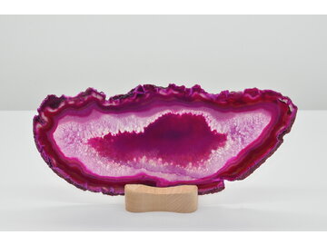 ACHÁT PLAT S DREVENÝM STOJANOM NA ČAJOVÉ SVIEČKY