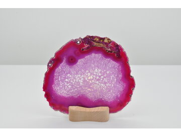 ACHÁT PLAT S DREVENÝM STOJANOM NA ČAJOVÉ SVIEČKY