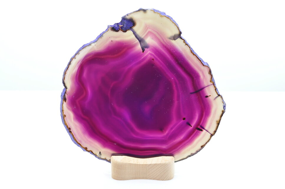 ACHÁT PLAT S DREVENÝM STOJANOM NA ČAJOVÉ SVIEČKY