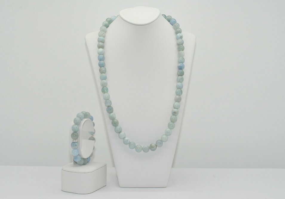 NÁHRDELNÍK A NÁRAMOK AKVAMARÍN Ag.925