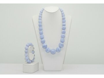 NÁHRDELNÍK A NÁRAMOK CHALCEDON Ag.925