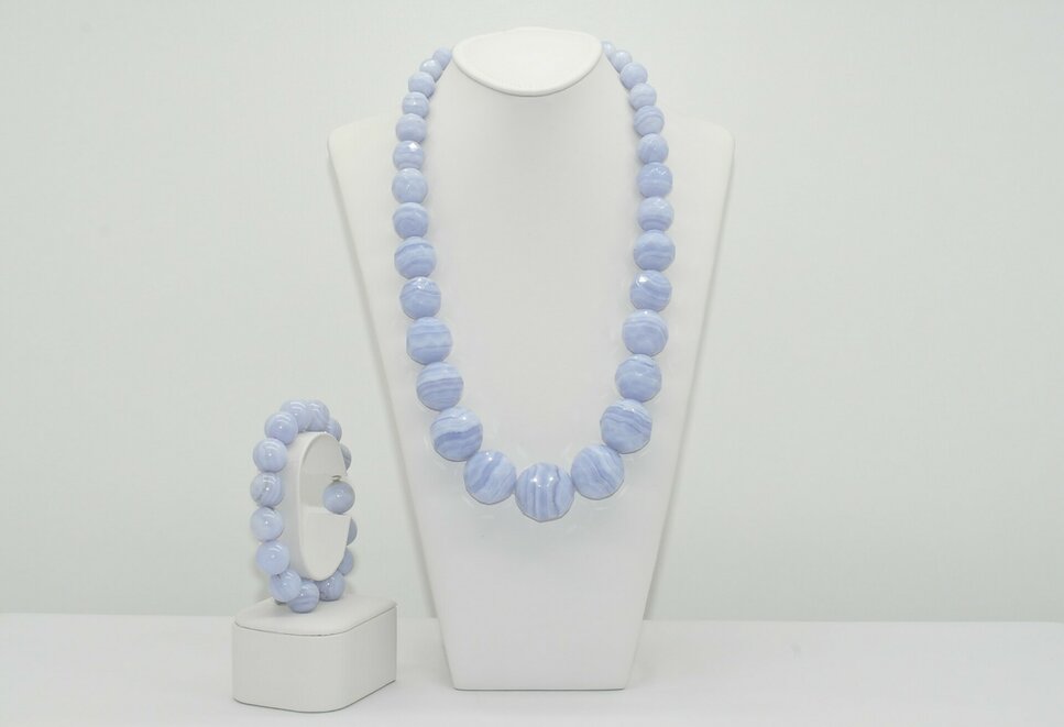 NÁHRDELNÍK A NÁRAMOK CHALCEDON Ag.925