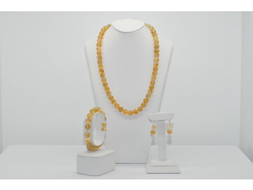 NÁHRDELNÍK A NÁRAMOK CITRÍN Ag.925