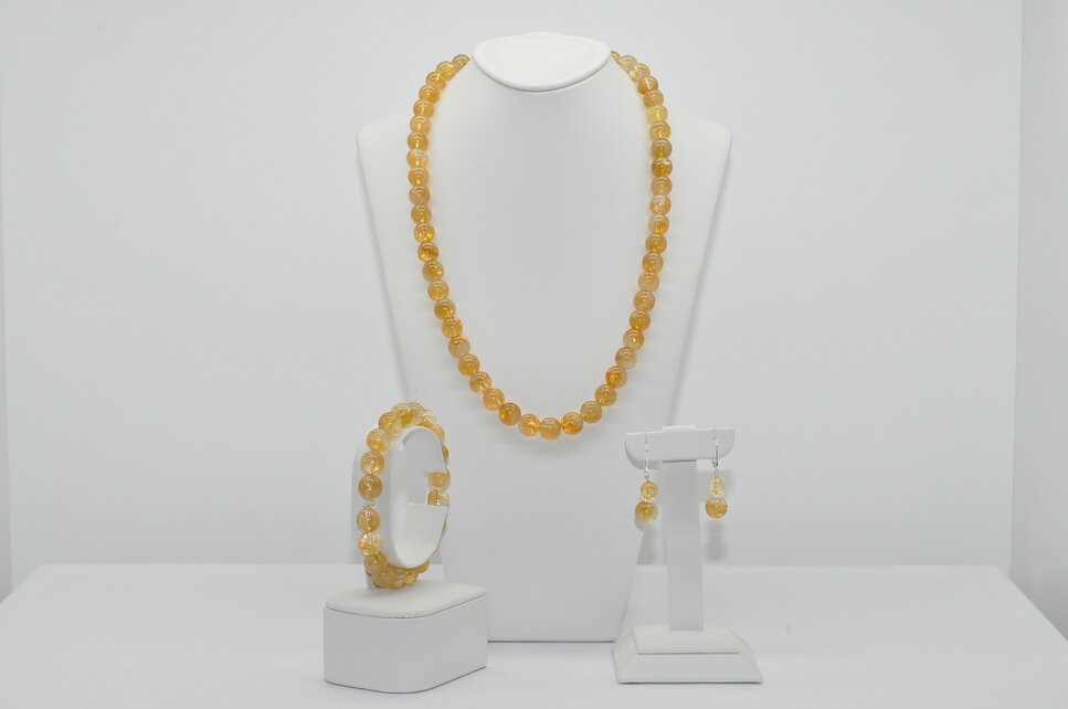 NÁHRDELNÍK A NÁRAMOK CITRÍN Ag.925