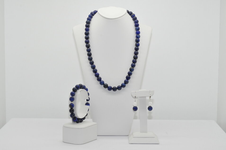 NÁHRDELNÍK A NÁRAMOK LAPIS LAZULI AAA - Ag.925