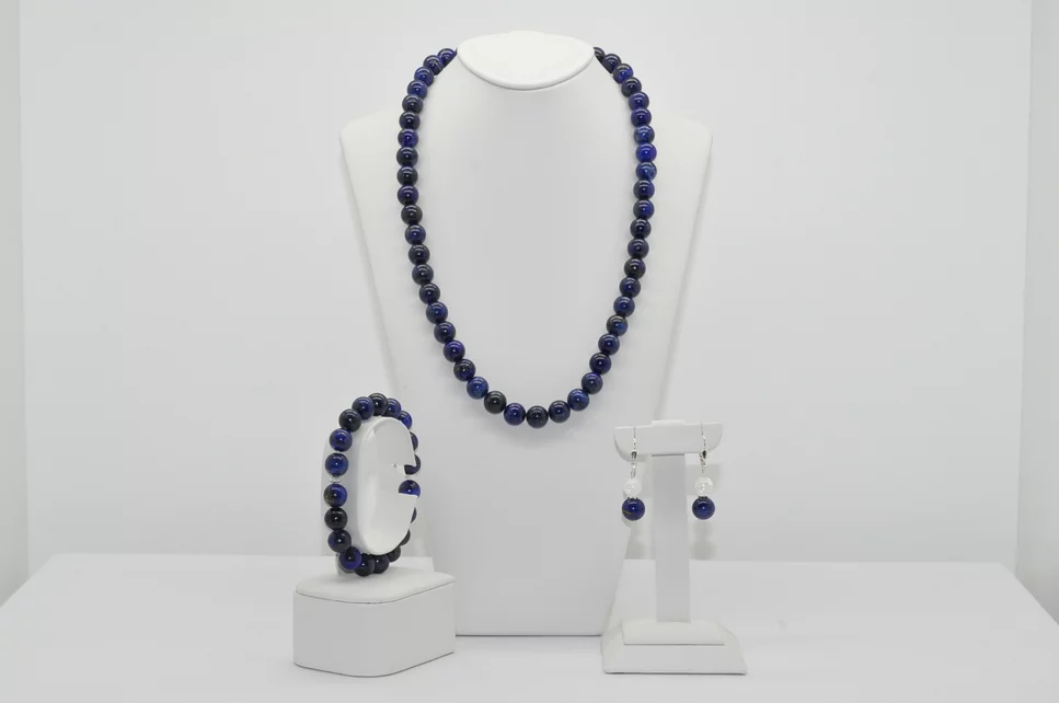 NÁHRDELNÍK A NÁRAMOK LAPIS LAZULI AAA - Ag.925