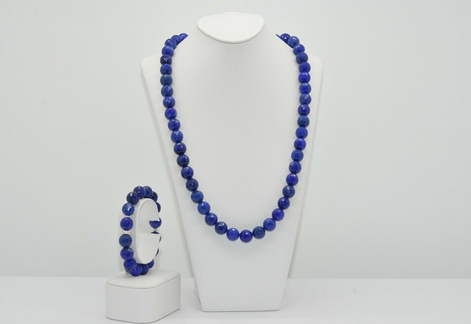 NÁHRDELNÍK A NÁRAMOK LAPIS LAZULI Ag.925
