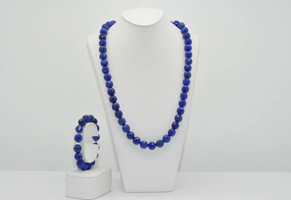 NÁHRDELNÍK A NÁRAMOK LAPIS LAZULI Ag.925
