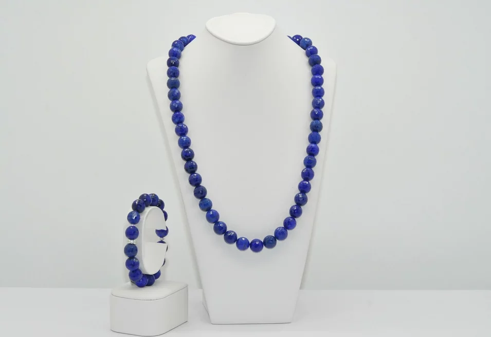 NÁHRDELNÍK A NÁRAMOK LAPIS LAZULI Ag.925