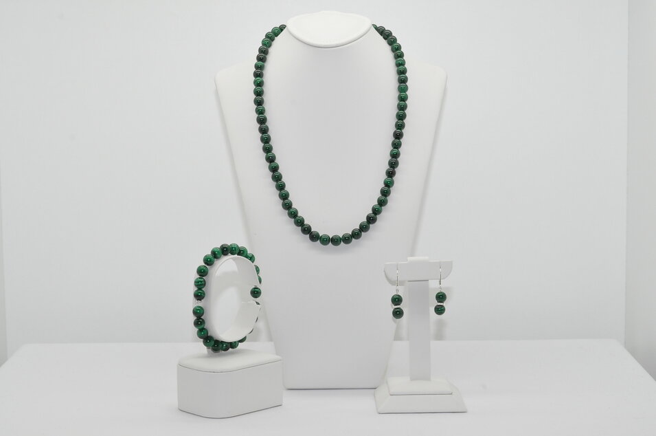 NÁHRDELNÍK A NÁRAMOK MALACHIT AA - Ag.925