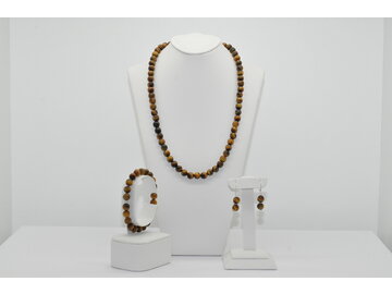 NÁHRDELNÍK A NÁRAMOK TIGRIE OKO Ag.925