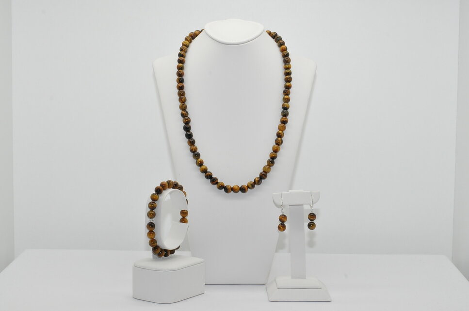 NÁHRDELNÍK A NÁRAMOK TIGRIE OKO Ag.925