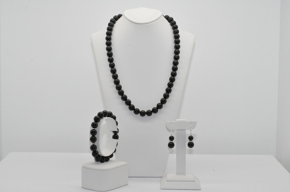 NÁHRDELNÍK A NÁRAMOK TURMALÍN - SKORYL Ag. 925