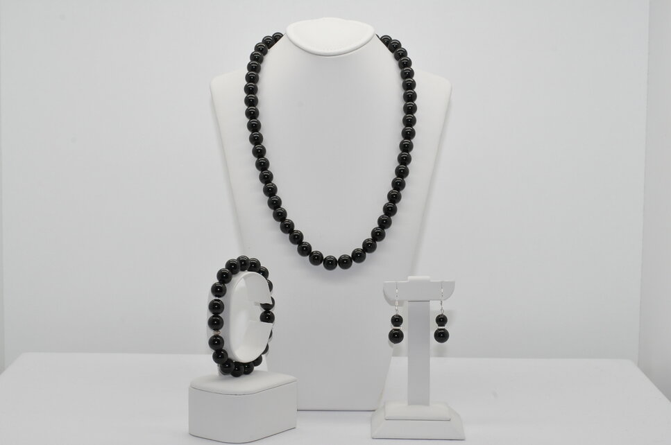 NÁHRDELNÍK A NÁRAMOK TURMALÍN - SKORYL Ag. 925