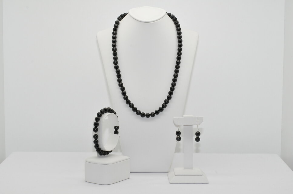 NÁHRDELNÍK A NÁRAMOK TURMALÍN - SKORYL Ag.925