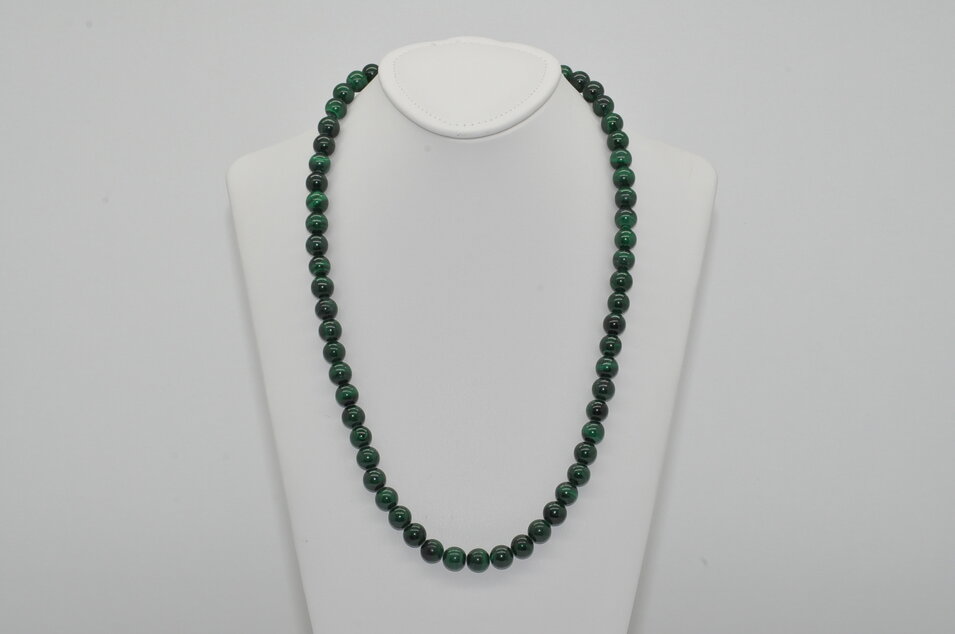 NÁHRDELNÍK MALACHIT AA - Ag.925