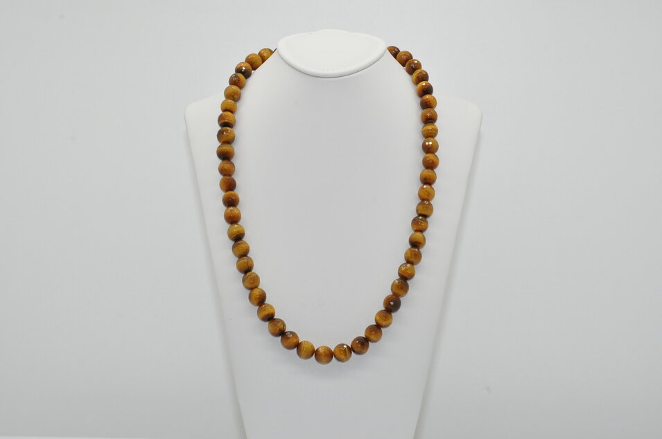 NÁHRDELNÍK TIGRIE OKO Ag.925 FAZETOVANÝ