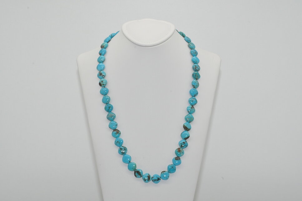 NÁHRDELNÍK TYRKYSOVÝ DIAMANT AAA - Ag.925