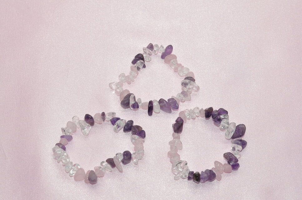 NÁRAMOK PRE DETI - KRIŠTÁĽ AMETYST RUŽENIN CHIPS