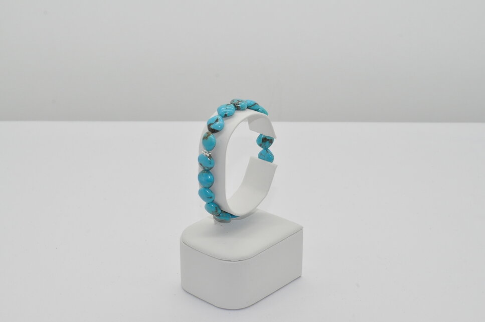 NÁRAMOK TYRKYSOVÝ DIAMANT AAA - Ag.925