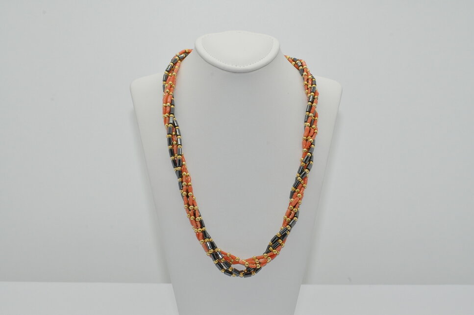 RUŽOVÝ KORÁL S HEMATITOM