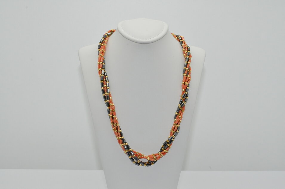 RUŽOVÝ KORÁL S HEMATITOM