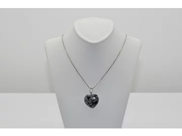 VLOČKOVÝ OBSIDIÁN SRDIEČKO
