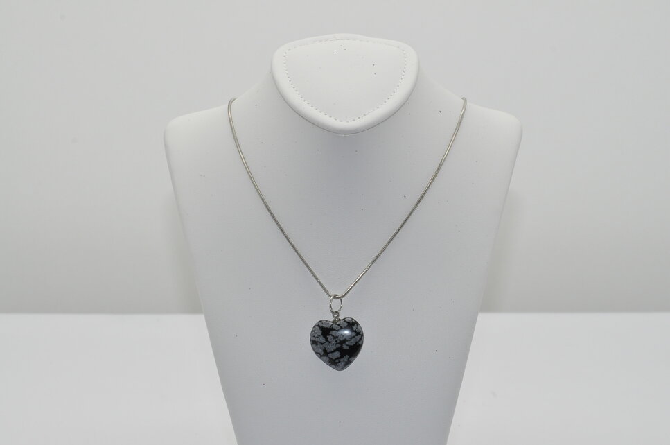 VLOČKOVÝ OBSIDIÁN SRDIEČKO